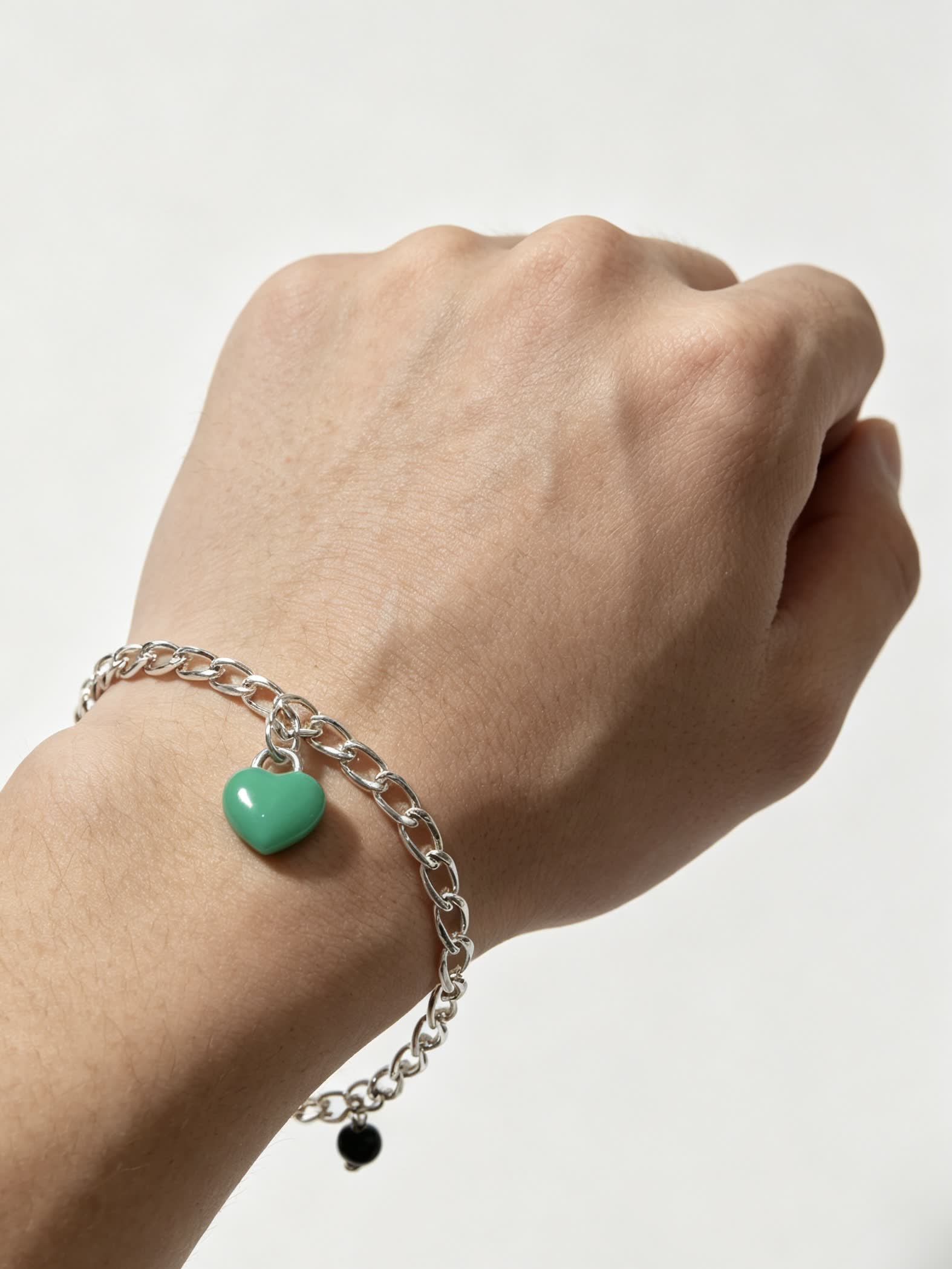 Tiffany & Co. Silver Heart Charm Bracelet